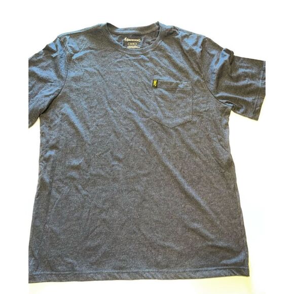 Browning T-Shirt Heather Blue XL‎ A23 - Picture 1 of 8
